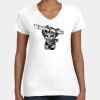 Women's Fine Jersey V-Neck Tee Thumbnail