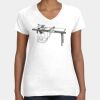 Women's Fine Jersey V-Neck Tee Thumbnail