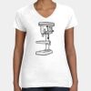 Women's Fine Jersey V-Neck Tee Thumbnail