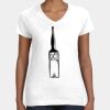 Women's Fine Jersey V-Neck Tee Thumbnail