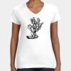 Women's Fine Jersey V-Neck Tee Thumbnail