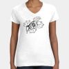 Women's Fine Jersey V-Neck Tee Thumbnail