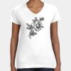Women's Fine Jersey V-Neck Tee Thumbnail