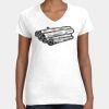 Women's Fine Jersey V-Neck Tee Thumbnail