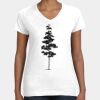 Women's Fine Jersey V-Neck Tee Thumbnail