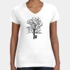 Women's Fine Jersey V-Neck Tee Thumbnail