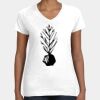 Women's Fine Jersey V-Neck Tee Thumbnail