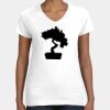 Women's Fine Jersey V-Neck Tee Thumbnail