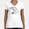Women's Fine Jersey V-Neck Tee Thumbnail