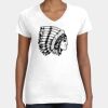 Women's Fine Jersey V-Neck Tee Thumbnail