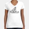 Women's Fine Jersey V-Neck Tee Thumbnail