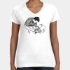 Women's Fine Jersey V-Neck Tee Thumbnail