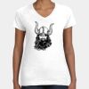 Women's Fine Jersey V-Neck Tee Thumbnail