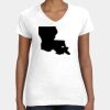 Women's Fine Jersey V-Neck Tee Thumbnail