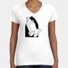 Women's Fine Jersey V-Neck Tee Thumbnail