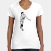 Women's Fine Jersey V-Neck Tee Thumbnail