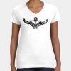 Women's Fine Jersey V-Neck Tee Thumbnail