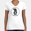 Women's Fine Jersey V-Neck Tee Thumbnail