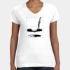 Women's Fine Jersey V-Neck Tee Thumbnail