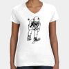 Women's Fine Jersey V-Neck Tee Thumbnail