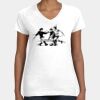 Women's Fine Jersey V-Neck Tee Thumbnail