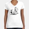 Women's Fine Jersey V-Neck Tee Thumbnail