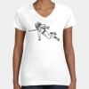 Women's Fine Jersey V-Neck Tee Thumbnail