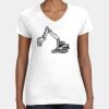 Women's Fine Jersey V-Neck Tee Thumbnail