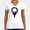 Women's Fine Jersey V-Neck Tee Thumbnail