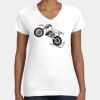 Women's Fine Jersey V-Neck Tee Thumbnail