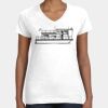 Women's Fine Jersey V-Neck Tee Thumbnail