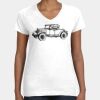 Women's Fine Jersey V-Neck Tee Thumbnail