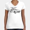 Women's Fine Jersey V-Neck Tee Thumbnail