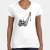 Women's Fine Jersey V-Neck Tee Thumbnail