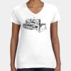Women's Fine Jersey V-Neck Tee Thumbnail