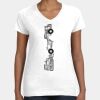 Women's Fine Jersey V-Neck Tee Thumbnail