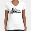 Women's Fine Jersey V-Neck Tee Thumbnail