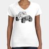 Women's Fine Jersey V-Neck Tee Thumbnail
