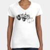 Women's Fine Jersey V-Neck Tee Thumbnail