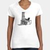 Women's Fine Jersey V-Neck Tee Thumbnail
