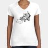 Women's Fine Jersey V-Neck Tee Thumbnail