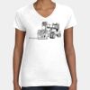 Women's Fine Jersey V-Neck Tee Thumbnail