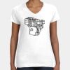 Women's Fine Jersey V-Neck Tee Thumbnail