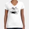 Women's Fine Jersey V-Neck Tee Thumbnail