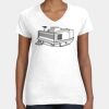 Women's Fine Jersey V-Neck Tee Thumbnail