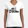 Women's Fine Jersey V-Neck Tee Thumbnail