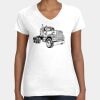 Women's Fine Jersey V-Neck Tee Thumbnail