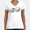 Women's Fine Jersey V-Neck Tee Thumbnail
