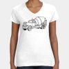 Women's Fine Jersey V-Neck Tee Thumbnail