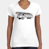Women's Fine Jersey V-Neck Tee Thumbnail